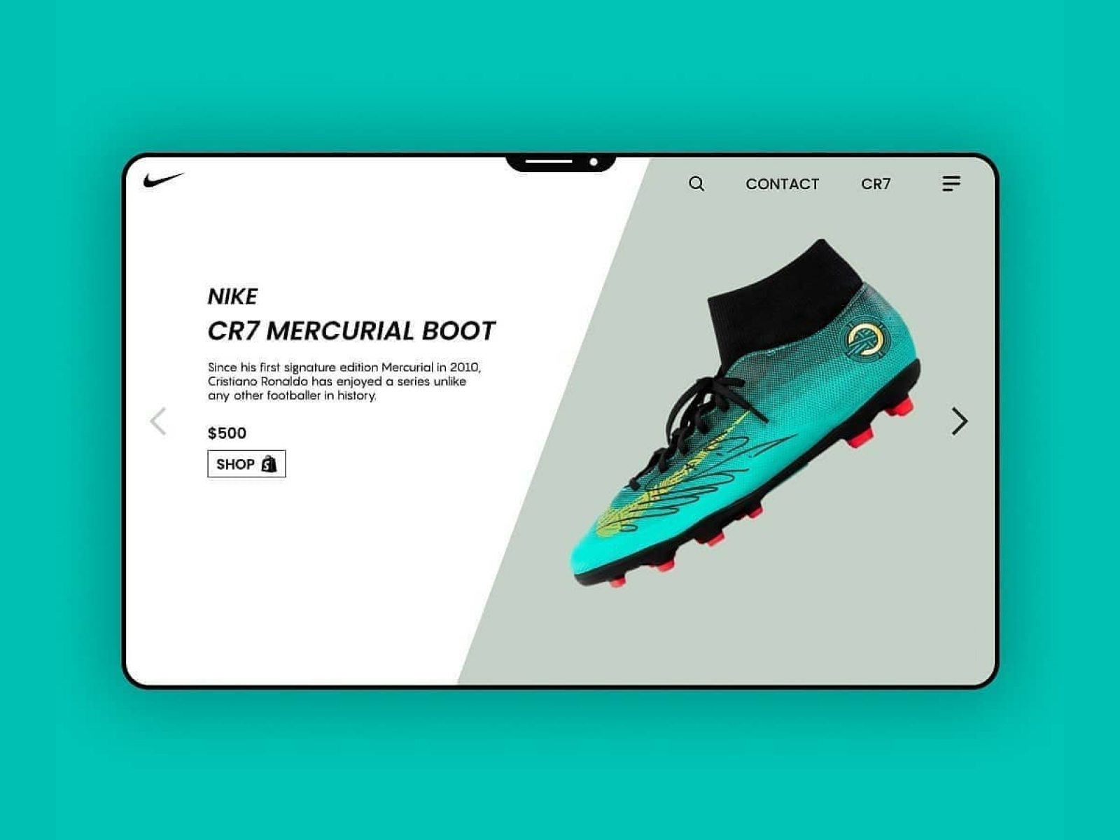 Nike Website Redesign Front Page by SAHIL ALI SALMANI on Dribbble
