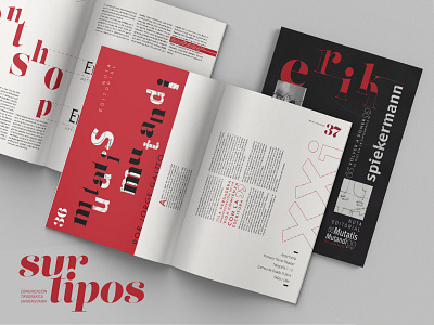 SurTipos | Revista tipográfica design editorial graphic design illustration indesing magazine typography