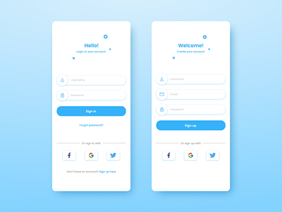 Login Page by Ryan alfa on Dribbble