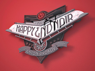 Ar Deco Poster 3d ardeco dribbble invite lettering typography