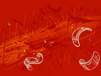 ANGRY BALLS. Album Artwork art baseball bat design graphic illustration