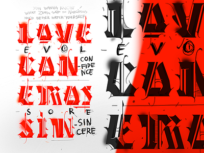 🥁Marilyn Manson - Deep Six art design graphic lettering music typography