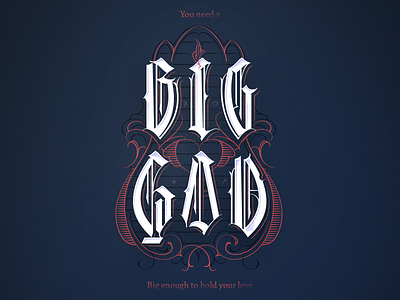 🎹 Florence + The Machine - Big God art design graphic lettering music typography