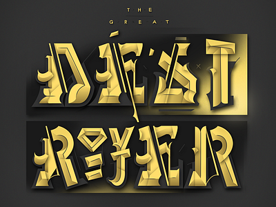the Great Destroyer art lettering music typography