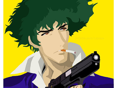 cowboy bebop artwork art design digital art graphic design graphicdesign illustration minimal