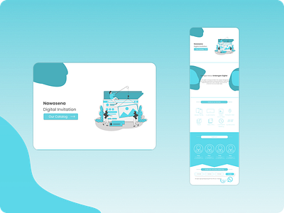 Landing Page Nawasena graphic design ui ux website