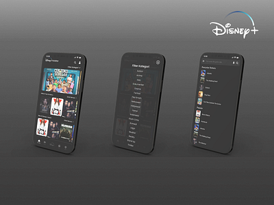 Re Design Disney+ Hostar 3d aplikasi application design disney disneyapp graphic design illustration ui ux