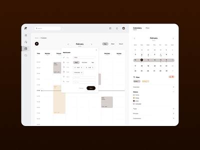 TimeTable application dashboard design graphic design schedule timetable ui website