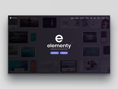 Elementy - Multipurpose One & Multi Page Template agency blog business ecommerce minimal multipurpose onepage portfolio shop themeforest ui ux