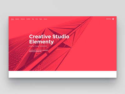 Elementy - Multipurpose One & Multi Page Template agency blog business ecommerce minimal multipurpose onepage portfolio shop themeforest ui ux