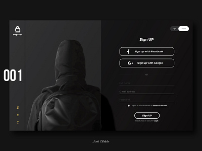 First UI sign Up page