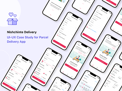 UI-UX Case Study for Parcel Delivery App