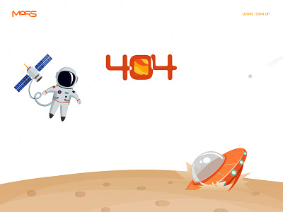 404 Mars Illustration