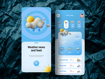 weather app design design graphic design ui ux