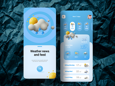 weather app design