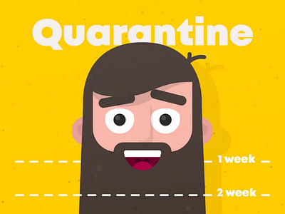 Quarantine: meter beard avatar beard face flat hair hairstyle home meter quarantine stay