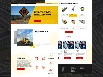 Road Safety Equipment UI Web Inspiration design graphic design template ui ux web
