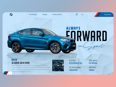 BMW XDRIVE40i M SPORT bmw car graphic design illustration sport template