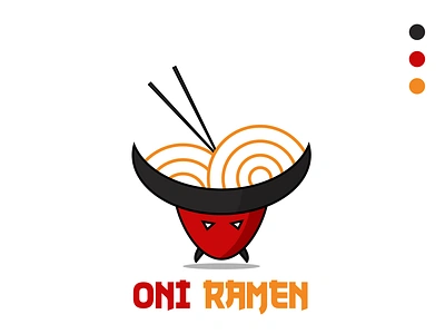 Oni Ramen | Logo Design illustration logo vector