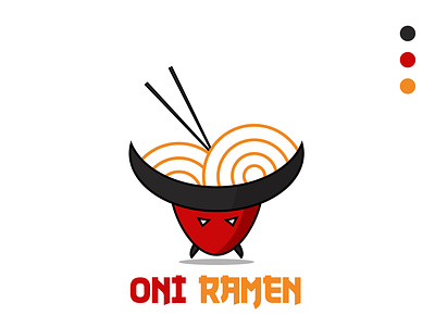 Oni Ramen | Logo Design illustration logo vector