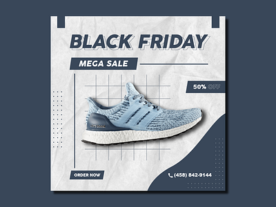 Black Friday Mega Sale | Social Media Design branding design vector