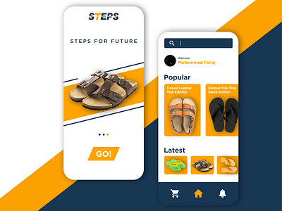 Steps Sandals App | UI Design