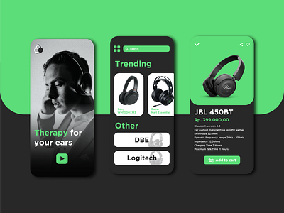 Auzi Headset Shop | UI Design