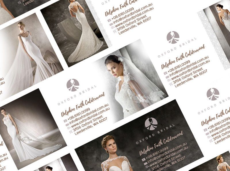 Business Cards Oxford Bride, Perth by Christee Dezigns on Dribbble