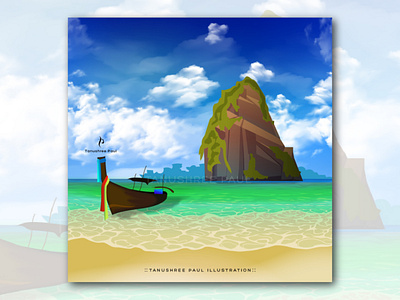 :: Beach and Island Illustration ::