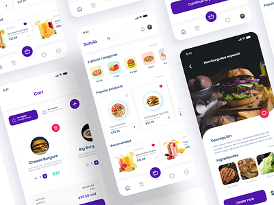 Food delivery UI concept animation branding graphic design ui ux