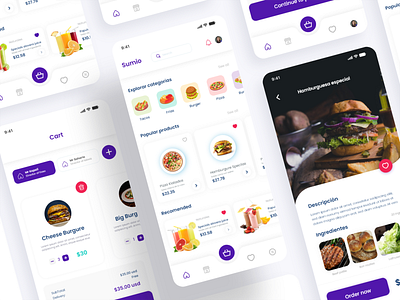 Food delivery UI concept