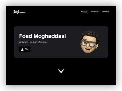 Portfolio in Dark design product design sketch ui