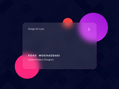 Glass card design design sketch ui