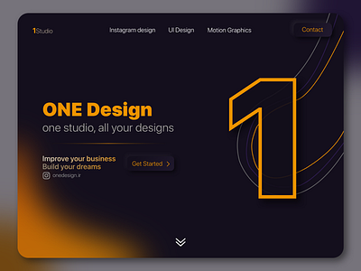 ONE studio web design