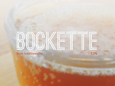 Bockette beer brew