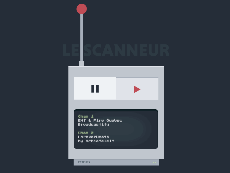 Le Scanneur animation antenna player