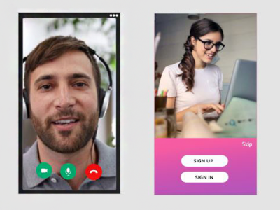 ONLINE MEETING APP UI DESIGN design illustration ui ux