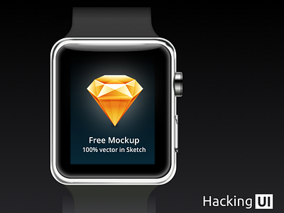 Apple Watch Vector Mockup apple watch free freebie sketch vector