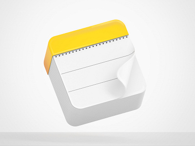 Notes 3D icon