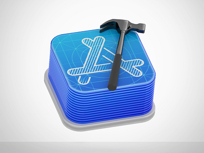 Xcode 3D icon