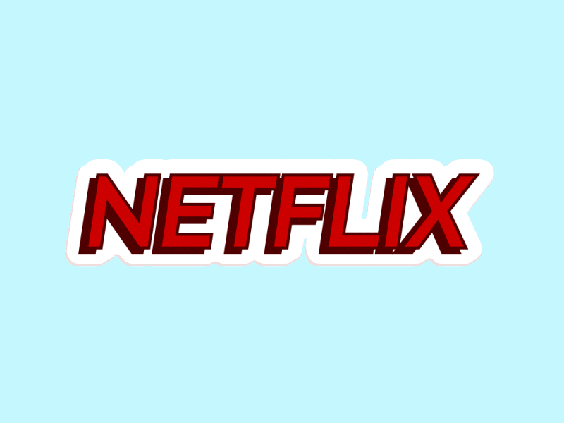 Netflix Typography Animation 3d animation branding graphic design illustration logo morph motion graphics typography ui