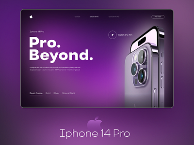 New Iphone 14 Pro concept design figma graphic design landingpage ui uidesign ux web design webdesign website