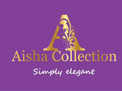 Aisha Collection logo. branding graphic design logo