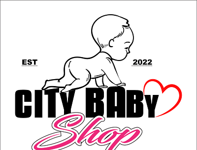 City Baby Shop Logo. branding design graphic design logo