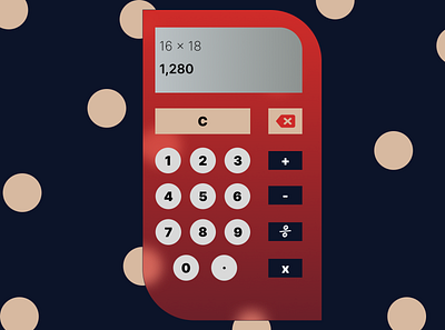 Calculator UI calculator design challenge daily challnege dailyui design practice ui