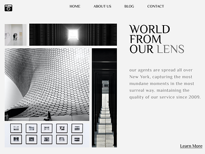 Landing Page: Photography Company