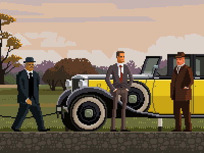 Goldfinger 007 60s 8bit film gentelman goldfinger james bond movie pixel art pixelart spy