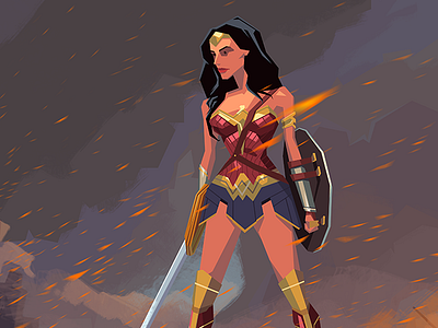 Wonder Woman by Gustavo Viselner on Dribbble