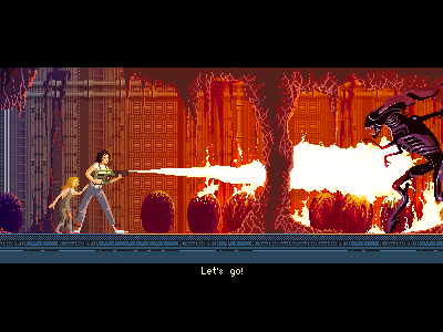 Aliens 8bit alien aliens flamethrower game games gaming pixel art pixelart retro ripley video games