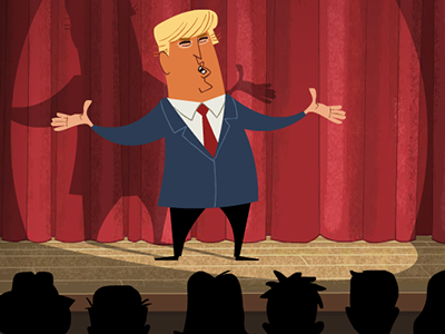 Donald Trump 50s america caricature cartoon donald trump donaldtrump elections republican trump united states us usa